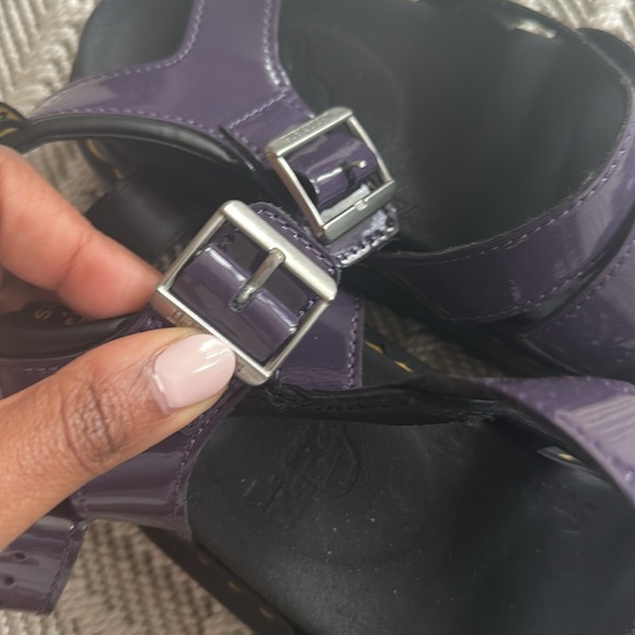 Dr. Martens Purple and Black Platform Sandals - Picture 5 of 5